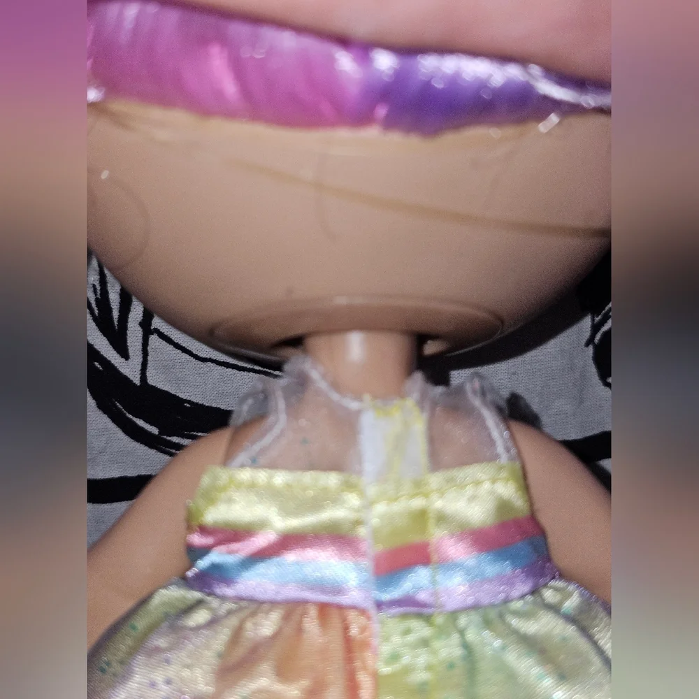 EUC Kindi Kids Fun Time 10 inch Doll - Mystabella Unicorn  Rainbow Hair